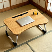 Mesa Auxiliar Plegable para Portátil - Escritorio de Cama y Sofá con Altura Ajustable