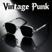 Gafas de Sol Cuadradas Vintage Metalizadas • Lentes Retro Grunge Unisex Estilo Urbano.