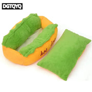 Warm Dachshund Hot Dog Bed Removable Soft Lounger for Dog Small Large Hot Sale Washable Elastic Puppy Cat Pet House Sofa Indoor