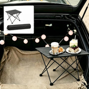 Mesa de Camping Plegable y Portátil - Mini Mesa de Aluminio Ligera para Picnic y Playa