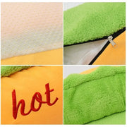 Warm Dachshund Hot Dog Bed Removable Soft Lounger for Dog Small Large Hot Sale Washable Elastic Puppy Cat Pet House Sofa Indoor