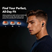 HTC NE79 Auriculares Bluetooth con Traductor IA Integrado y Reducción de Ruido