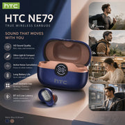 HTC NE79 Auriculares Bluetooth con Traductor IA Integrado y Reducción de Ruido