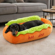 Cama 'Hot Dog' Premium para Mascotas