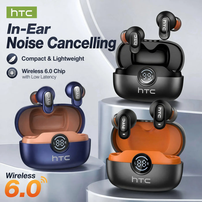 HTC NE79 Auriculares Bluetooth con Traductor IA Integrado y Reducción de Ruido