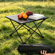 Mesa de Camping Plegable y Portátil - Mini Mesa de Aluminio Ligera para Picnic y Playa