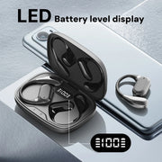 Open Ear Wireless Earbuds Bluetooth Headphones, 50Hrs Playtime Stereo Sound Earphones with IPX7 Waterproof Ear Buds for Fitness