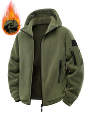 Chaqueta Táctica Militar con Capucha para Hombre - Parka Térmica de Invierno