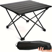 Mesa de Camping Plegable y Portátil - Mini Mesa de Aluminio Ligera para Picnic y Playa