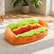 Cama 'Hot Dog' Premium para Mascotas
