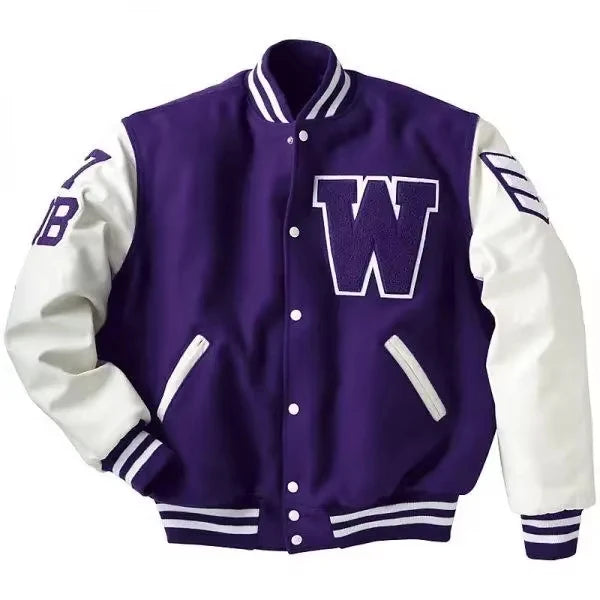 Chaqueta Universitaria Americana de Béisbol para Hombre - Cazadora Estilo Varsity