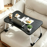 Mesa Auxiliar Plegable para Portátil - Escritorio de Cama y Sofá con Altura Ajustable