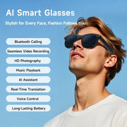 Lenovo Gafas Inteligentes AI Smart Glasses con Cámara HD y Llamadas Bluetooth